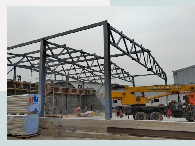 Строительство цехов в Россоши