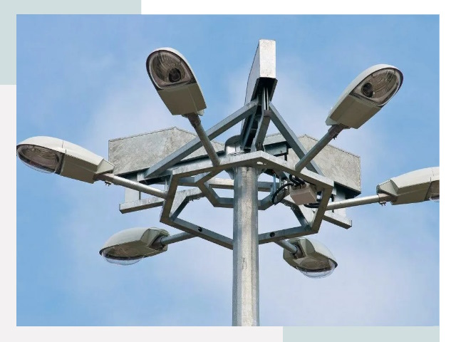 Монтаж осветительных мачт в Россоши