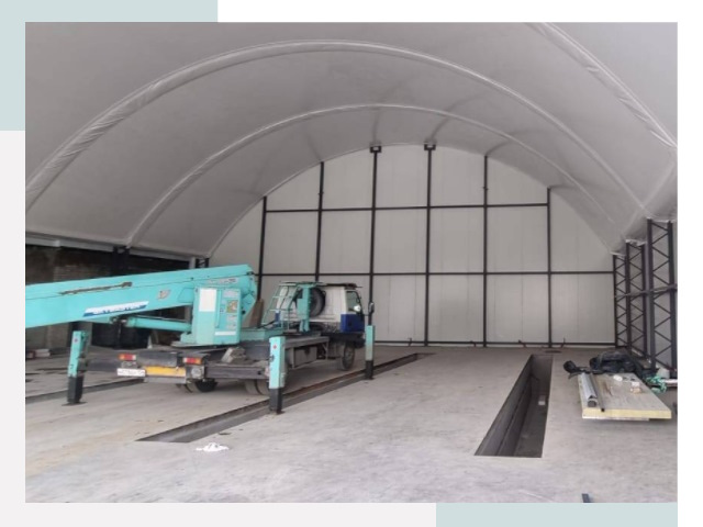 Внутреннее оснащение ангаров в Россоши